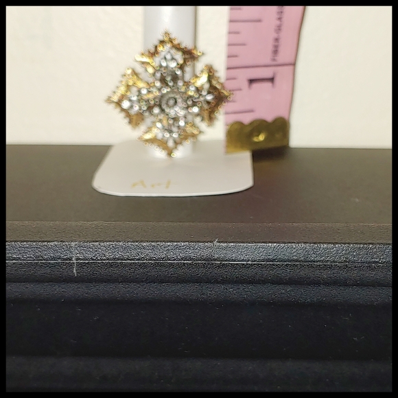 Vintage Maltese Cross Ring, Marked Art - Picture 6 of 6